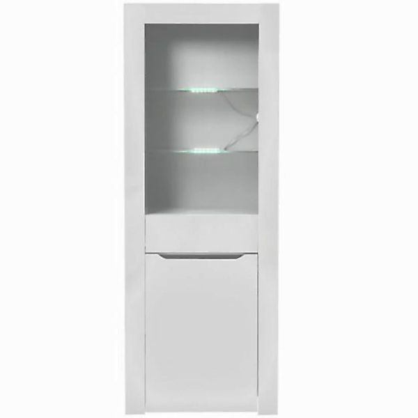 Celya Vitrine Vitrine mit LED-Lichtern Aktenschrank Standvitrine 165cm Stan günstig online kaufen