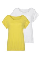 Vivance Kurzarmshirt mit Gummizug im Bund günstig online kaufen