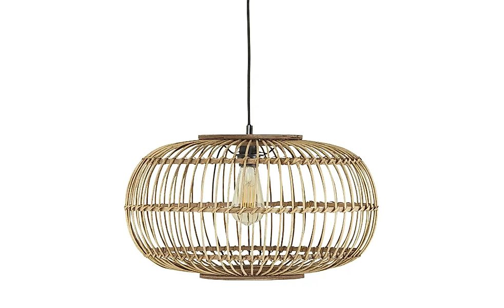 Pendelleuchte  Woven ¦ holzfarben ¦ Maße (cm): H: 120  Ø: 48 Lampen & Leuch günstig online kaufen