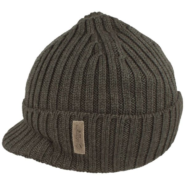 Göttmann Strickmütze weiche uni Schildmütze Rippstrick günstig online kaufen