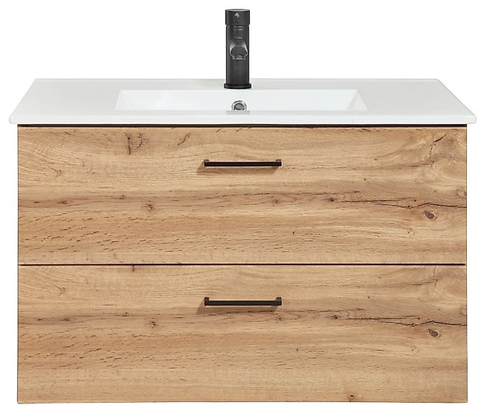 welltime Waschtisch "Trento Badezimmerschrank mit Becken Bestseller", Badmö günstig online kaufen