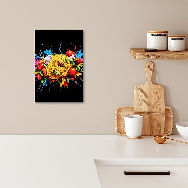 OneMillionCanvasses® Leinwandbild Spaghetti - Graffiti - günstig online kaufen
