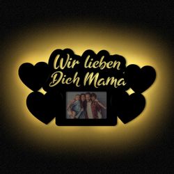 Namofactur LED-Bilderrahmen Geschenk Mama Fotorahmen aus günstig online kaufen