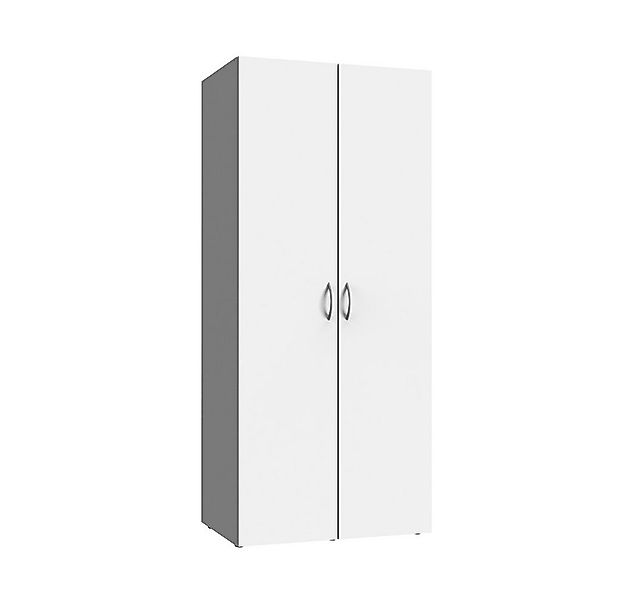 Lomadox Mehrzweckschrank MIAMI-43 weiß, 2 Türen, ca. 80/185/40 cm günstig online kaufen