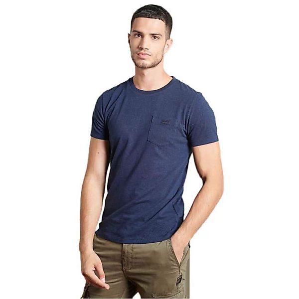 Superdry Orange Label Pocket Kurzarm T-shirt XL Midnight Oasis Blue Grit günstig online kaufen