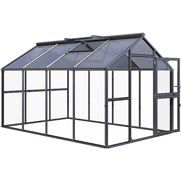 KGT Gewächshaus Novum IV Anthrazit-Grau 11,14 m² günstig online kaufen