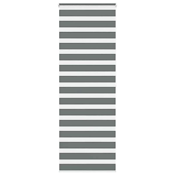 vidaXL Doppelrollo Dunkelgrau 80x200 cm Stoffbreite 75,9 cm Polyester 40141 günstig online kaufen