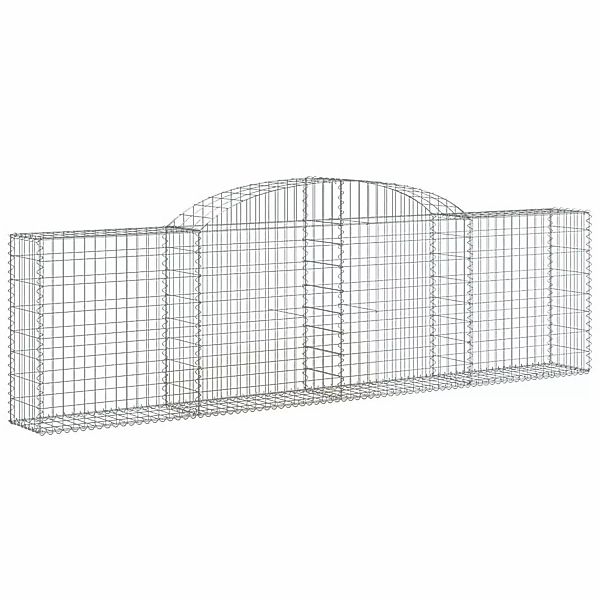 Vidaxl Gabionen Mit Hochbogen 8 Stk. 300x30x80/100 Cm Verzinktes Eisen günstig online kaufen