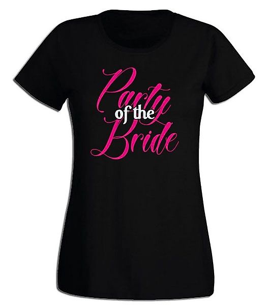 G-graphics T-Shirt Damen T-Shirt - Party of the Bride JGA-Shirt, Poltershir günstig online kaufen