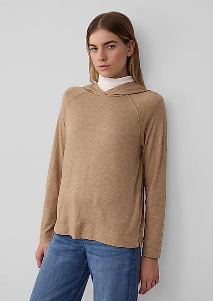 s.Oliver Langarmshirt Meliertes Longsleeve aus Stretchjersey günstig online kaufen
