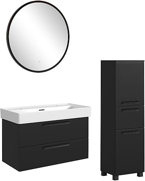 welltime Badmöbel-Set »SALVADA, 3tlg-Set, gedämpfte Scharniere, Softclose, günstig online kaufen