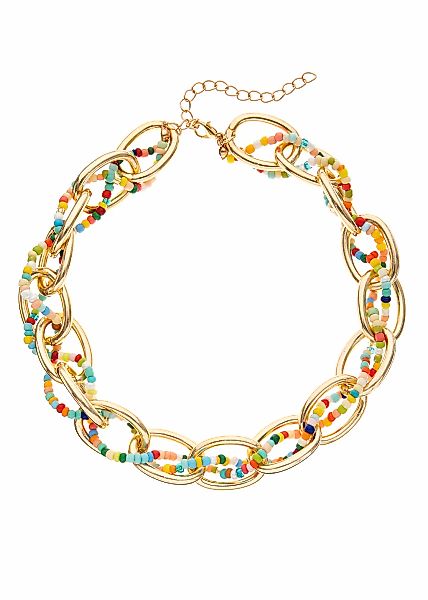 LASCANA Gliederkette, mit farbenfrohen Acrylperlen, Halsschmuck, günstig online kaufen