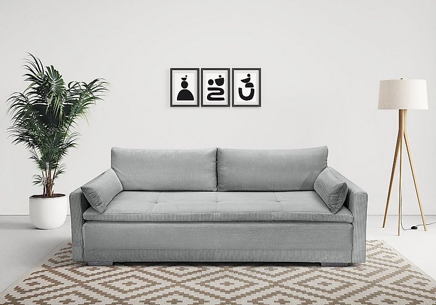 Home affaire Schlafsofa Andrea, mit Boxspringaufbau, Bettfunktion & Bettkas günstig online kaufen