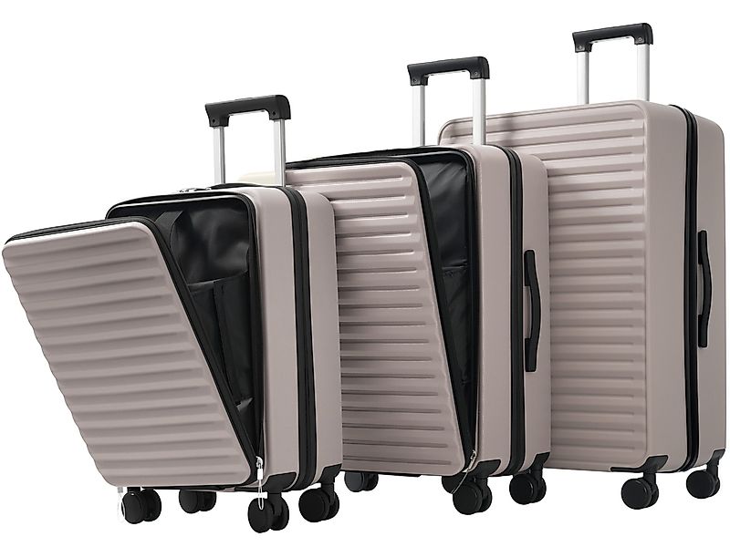 SeedWave Trolleyset 3er-Set Hartschalenkoffer TSA Reisekoffer günstig online kaufen