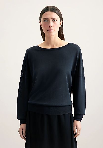 seidensticker Strickpullover "Schwarze Rose", 1/1 Rundhals günstig online kaufen