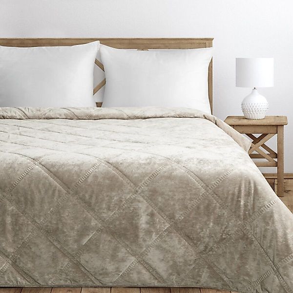 Eurofirany Bettüberwurf Flauschige Samt Tagesdecke 220x240cm, günstig online kaufen