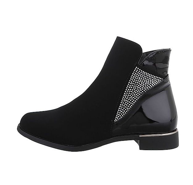 Ital-Design Damen Elegant Stiefelette (84633744) Blockabsatz Flache Stiefel günstig online kaufen
