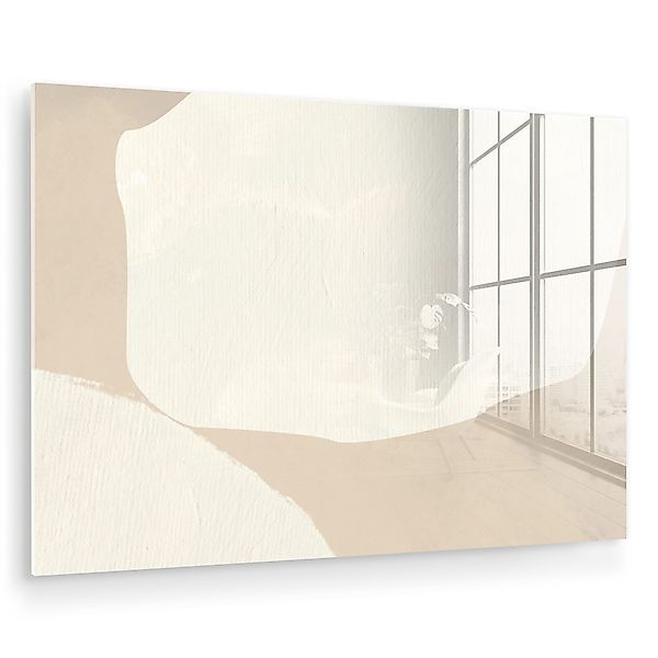 MuchoWow Acrylglasbild Beige - Abstrakt - günstig online kaufen
