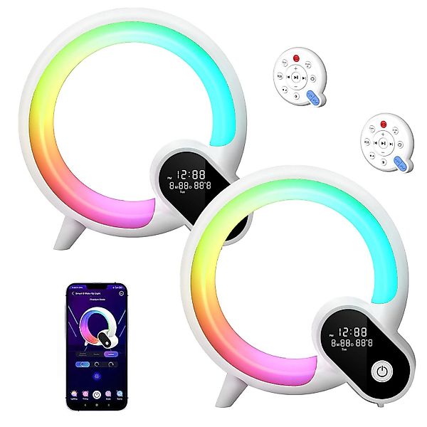 BlingBin LED Nachttischlampe AtmosphäRenlampe Mit Bluetooth günstig online kaufen