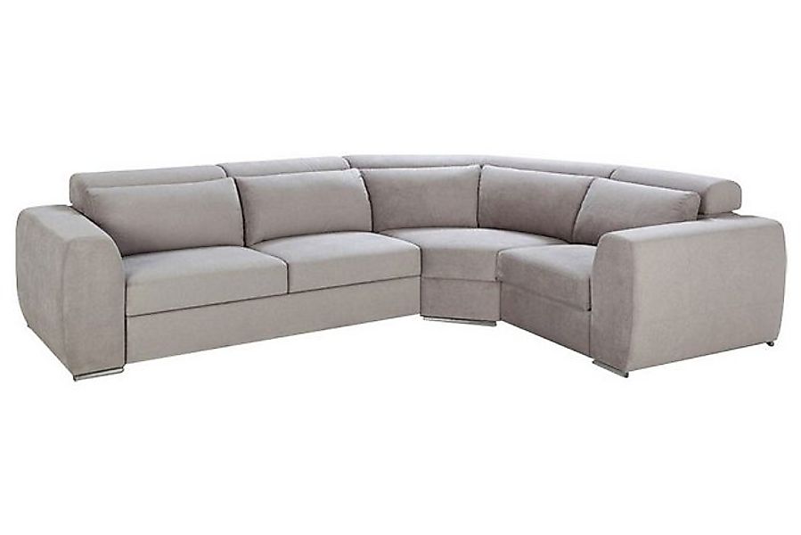 JVmoebel Ecksofa Stoff L-Form Couch Polster Textil Eck Wohnlandschaft Grau, günstig online kaufen