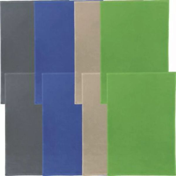 Erwin Müller Multifunktionstuch 8er-Pack Baumwolle blau/grau Gr. 50 x 70 günstig online kaufen