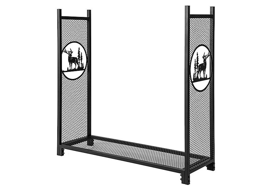 COSTWAY Kaminholzregal, aus Metall, 121 x 38 x 117 cm günstig online kaufen