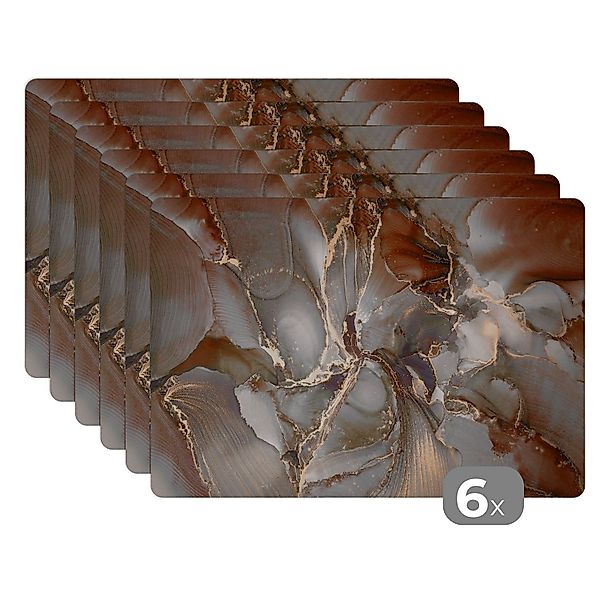 MuchoWow Platzset Grau - Gold - günstig online kaufen