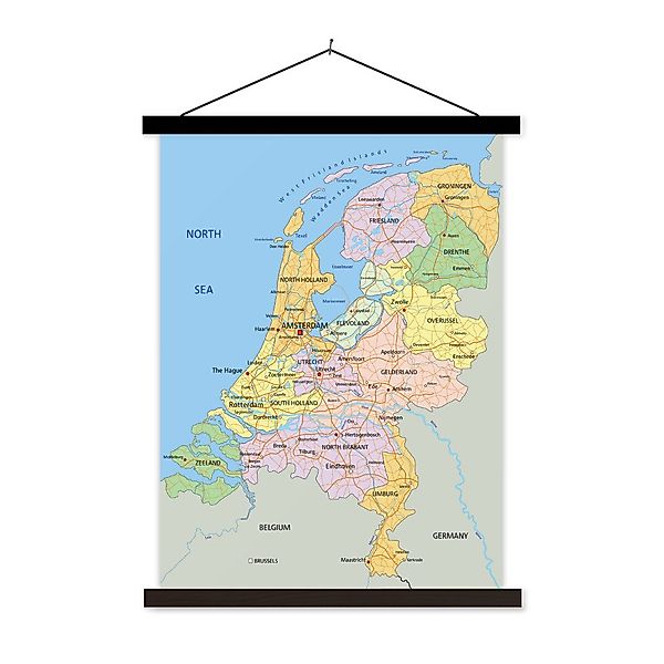 MuchoWow Poster Englische Karte - Niederlande günstig online kaufen