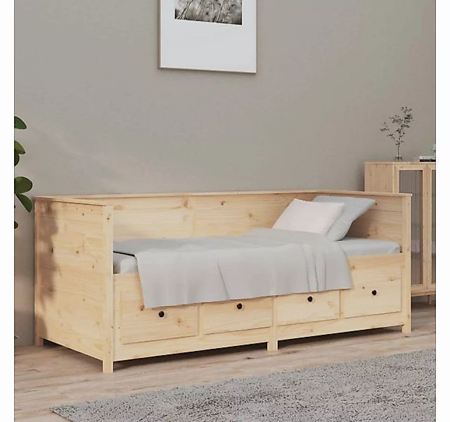 furnicato Bett Tagesbett 100x200 cm Massivholz Kiefer günstig online kaufen