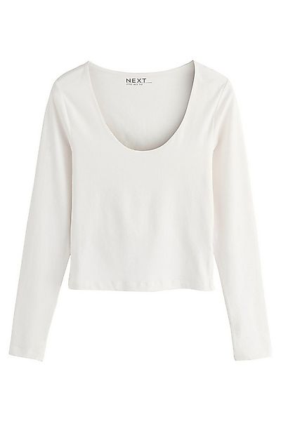 Next Blusenshirt Langärmeliges Oberteil mit U-Boot-Ausschnitt (1-tlg) günstig online kaufen