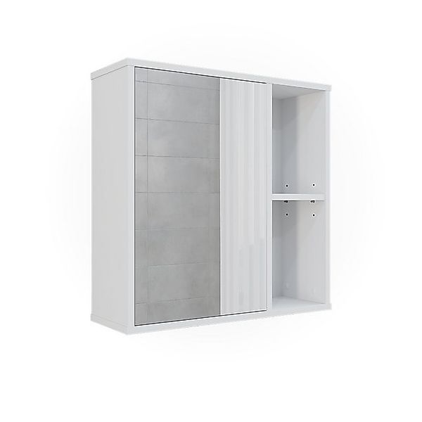 Vicco Badspiegelschrank Leano Weiß 60 x 60 cm günstig online kaufen