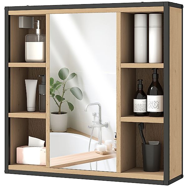 HOMCOM Wandspiegelschrank Badezimmer mit Spiegel, 52 x 24,5 cm, Badezimmers günstig online kaufen