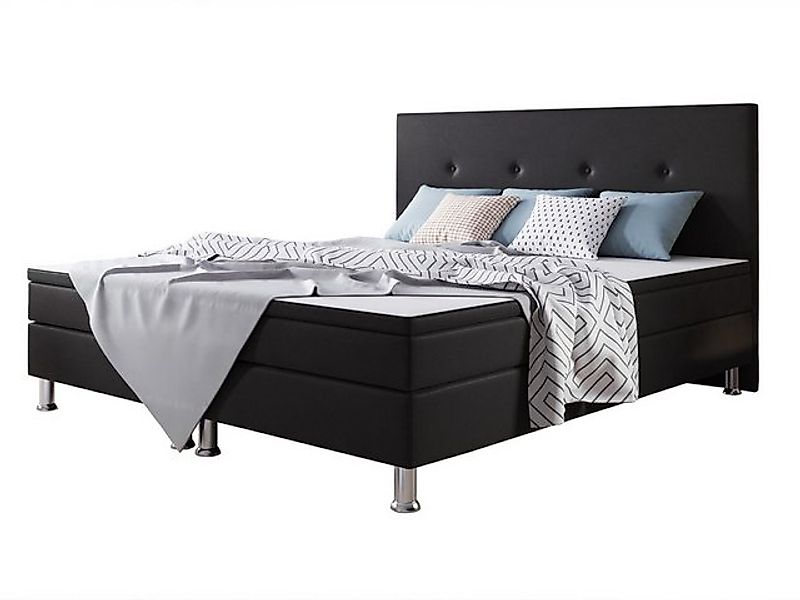 inter Boxspringbett Jump 180x200 Webstoff (Komplett-Set mit Matratze und To günstig online kaufen