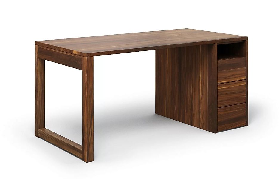 Schreibtisch Cantus aus Nussbaum günstig online kaufen
