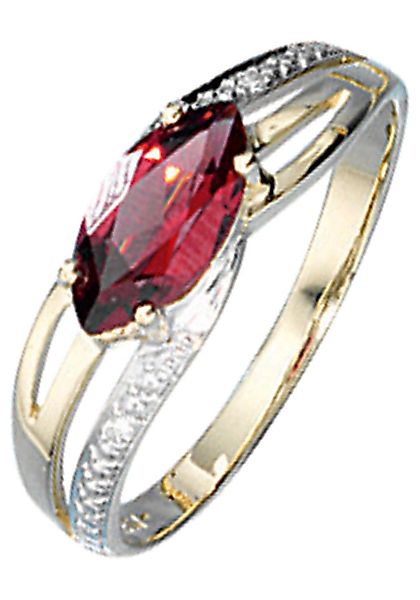 JOBO Diamantring, 585 Gold bicolor mit günstig online kaufen