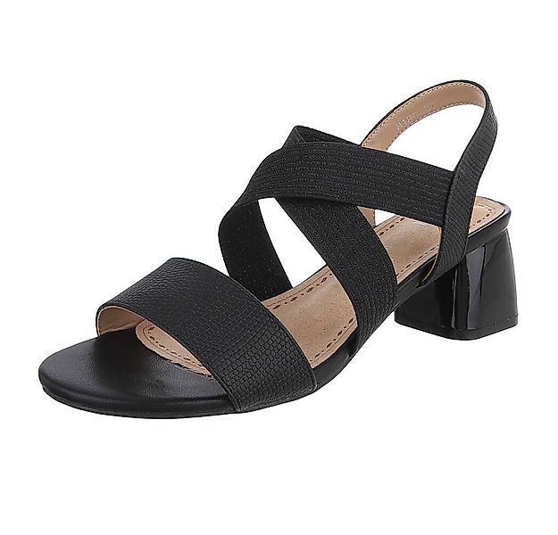 Ital-Design Elegante Sandalen mit Crossband und Blockabsatz für Damen Sanda günstig online kaufen