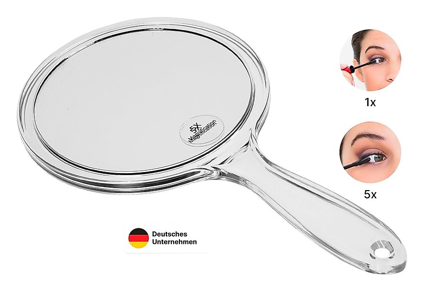 Fantasia Beauty Badspiegel Handspiegel, Acryl mit 5-fach Vergrösserung, Ø 1 günstig online kaufen