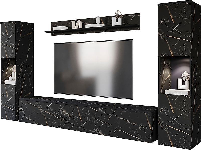 INOSIGN Wohnwand PARIS, Vitrine Türanschlag links/rechts günstig online kaufen