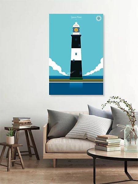 Poster / Leinwandbild - Leuchtturm Spurn Point günstig online kaufen
