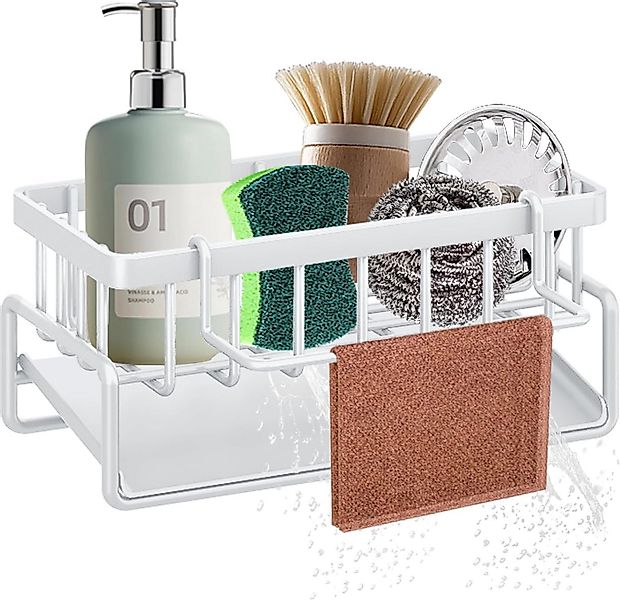 Coonoor Küchenorganizer-Set Spülbecken Organizer mit Abtropfschale, Rostfre günstig online kaufen