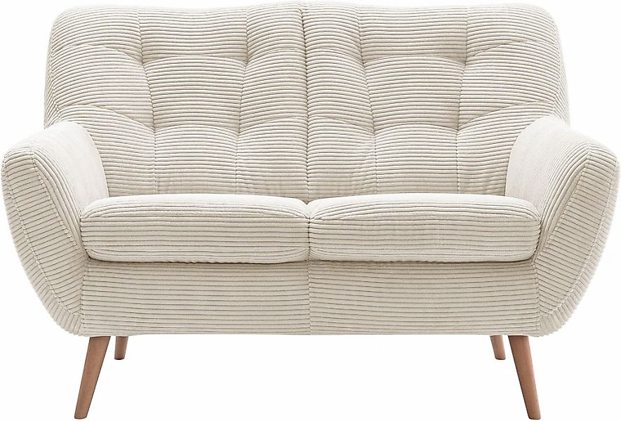 exxpo - sofa fashion 2-Sitzer "Scandi, bequem, aufwendige Rückenpolsterung günstig online kaufen
