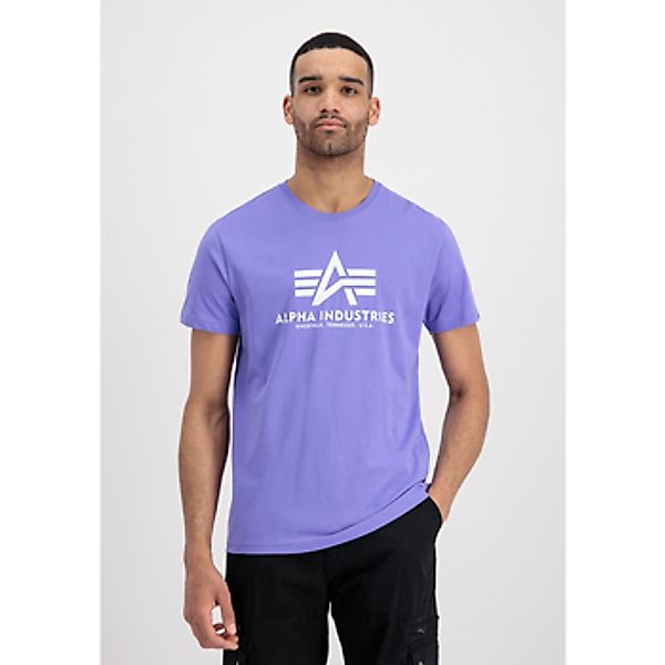 Alpha Industries  T-Shirts & Poloshirts Basic T-Shirt BL - electric violet günstig online kaufen