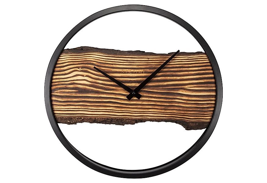 NEXTIME Wanduhr 3263BR (aus echtem Massivholz) günstig online kaufen