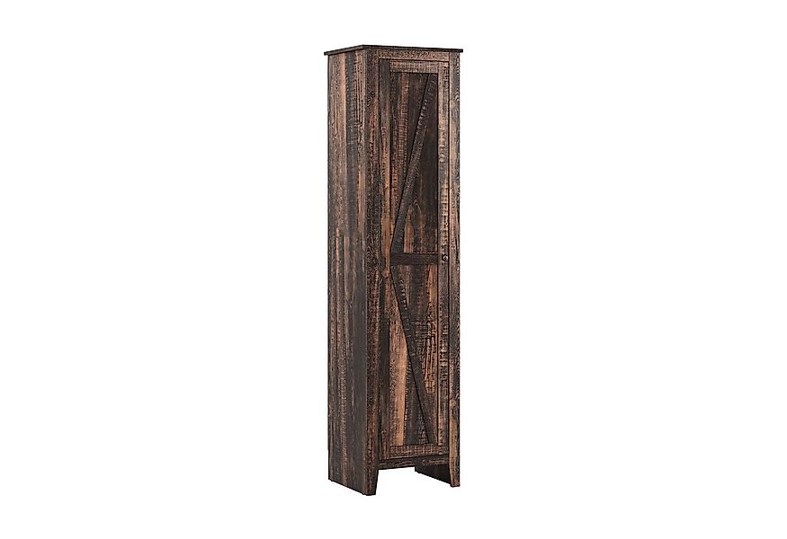 COSTWAY Hochschrank Badschrank schmal mit Tür & 4 Ablagen Holz 183cm günstig online kaufen