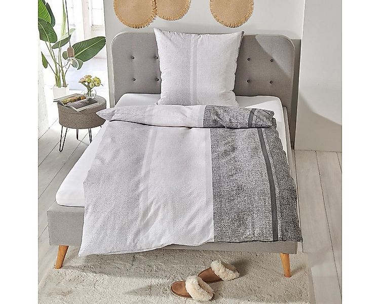 TRAUMSCHLAF Bettwäsche Stuttgart, Seersucker, 2 teilig, ideale Sommerbettwä günstig online kaufen