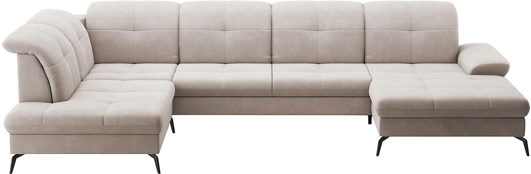 sit&more Wohnlandschaft "Amica, U-Form, inkl. Sitztiefenverstellung und Arm günstig online kaufen