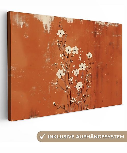 OneMillionCanvasses® Leinwandbild Blumen - Weiß - günstig online kaufen