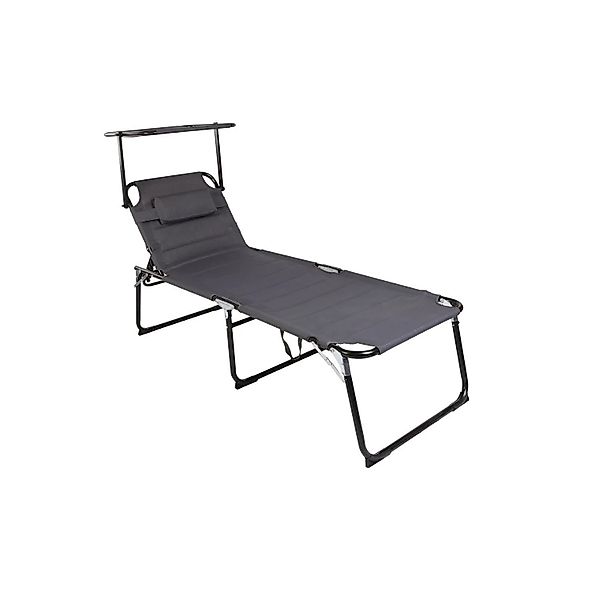 Lex XXL Aluminium Gartenliege Sonnenliege Gepolstert mit Kopfkissen Sonnend günstig online kaufen