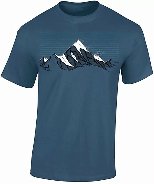 Baddery Print-Shirt Wander T-Shirt : Bergwind - Kletter T-Shirt für Wanderf günstig online kaufen