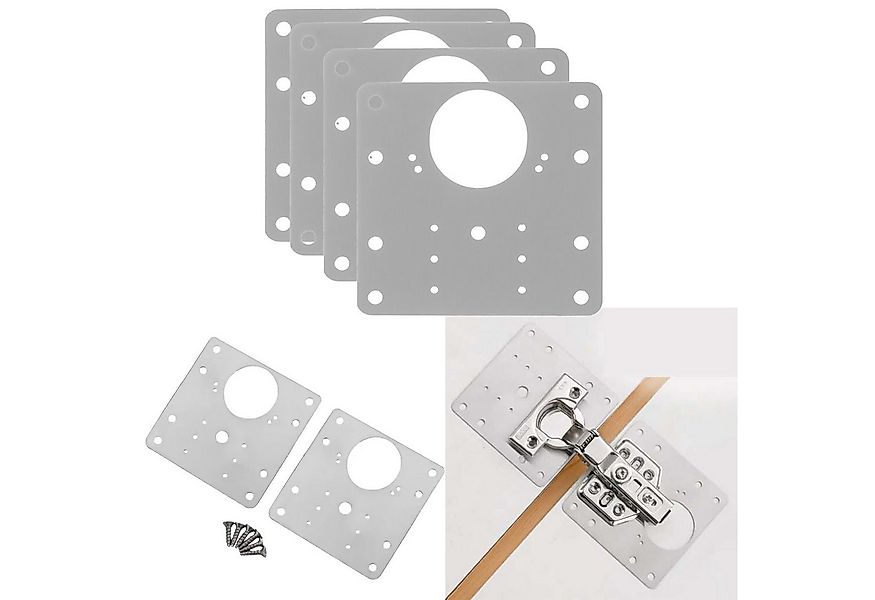 TSB Werk Montagezubehör Scharnier Reparaturplatte Möbel Schrank (8 St), Rep günstig online kaufen